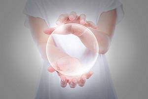 creation crystal ball sphere