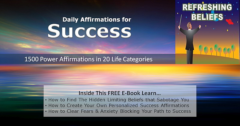 Refreshing Beliefs free ebook with 1500 Powerful affirmations
